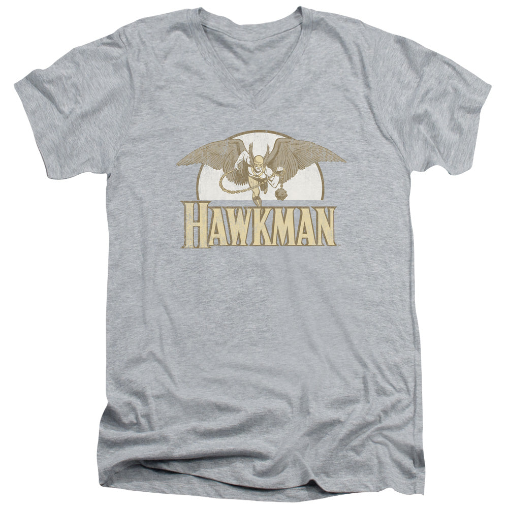 DC Comics Fly by Mens Slim Fit V Neck T Shirt Athletic Heather