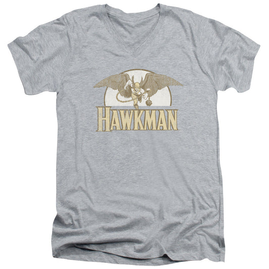 DC Comics Fly by Mens Slim Fit V Neck T Shirt Athletic Heather