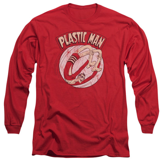 Dc Bounce Mens Long Sleeve Shirt Red Officially Licensed