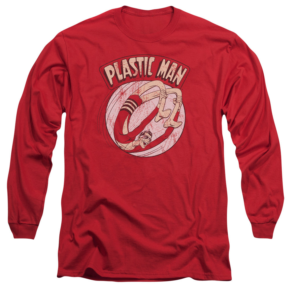DC Comics Bounce Mens Long Sleeve Shirt Red