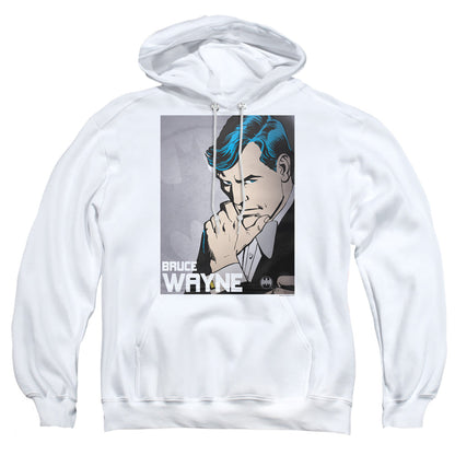 Dc Bruce Wayne Mens Hoodie White