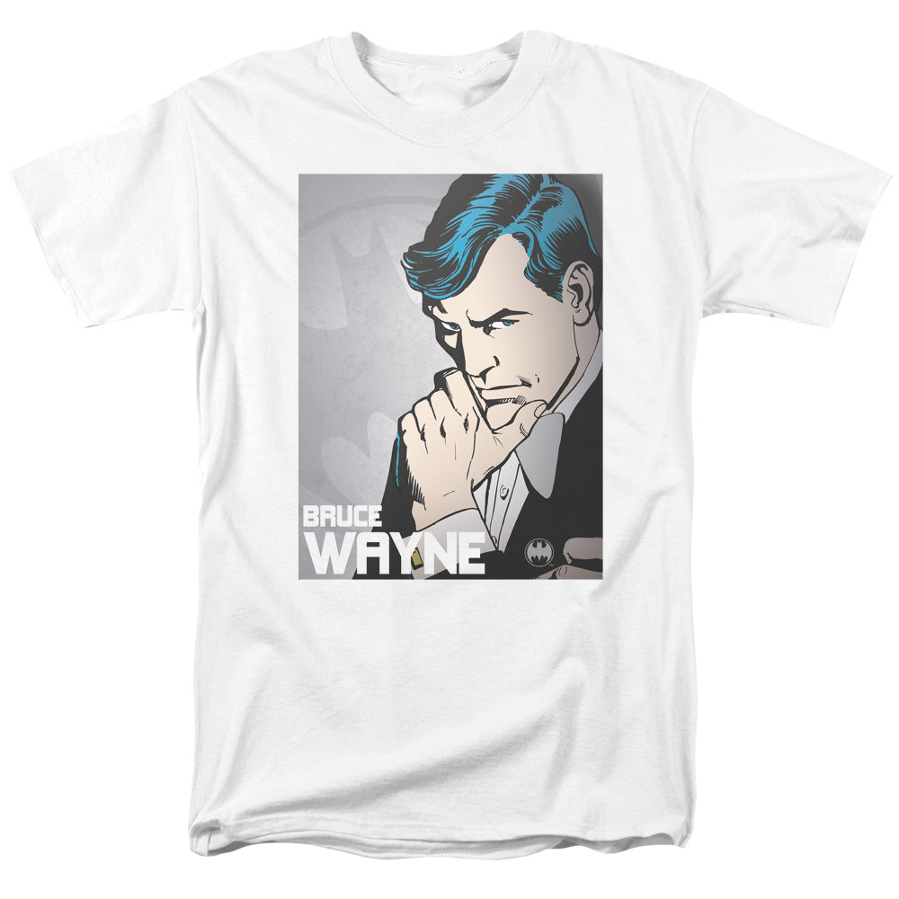 DC Comics Bruce Wayne Mens T Shirt White