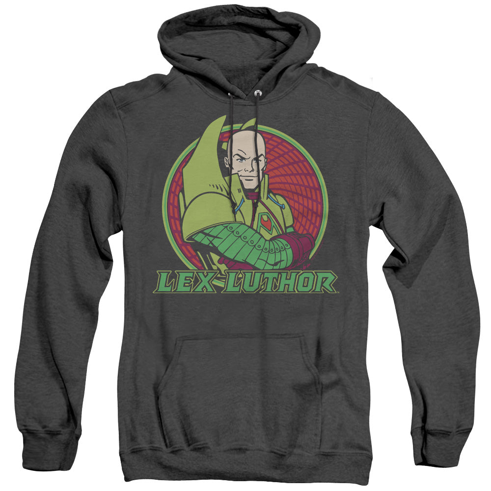 Dc Lex Luthor Heather Mens Hoodie Black