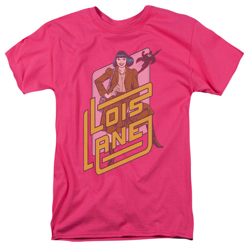 DC Comics Lois Lane Mens T Shirt Hot Pink