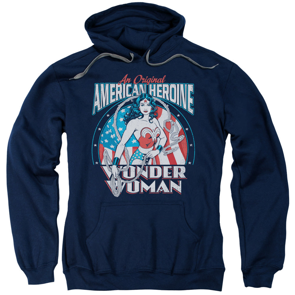DC Comics American Heroine Mens Hoodie Navy Blue