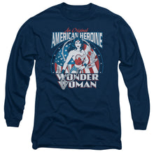 Load image into Gallery viewer, Dc American Heroine Mens Long Sleeve Shirt Navy Officially Licensed
