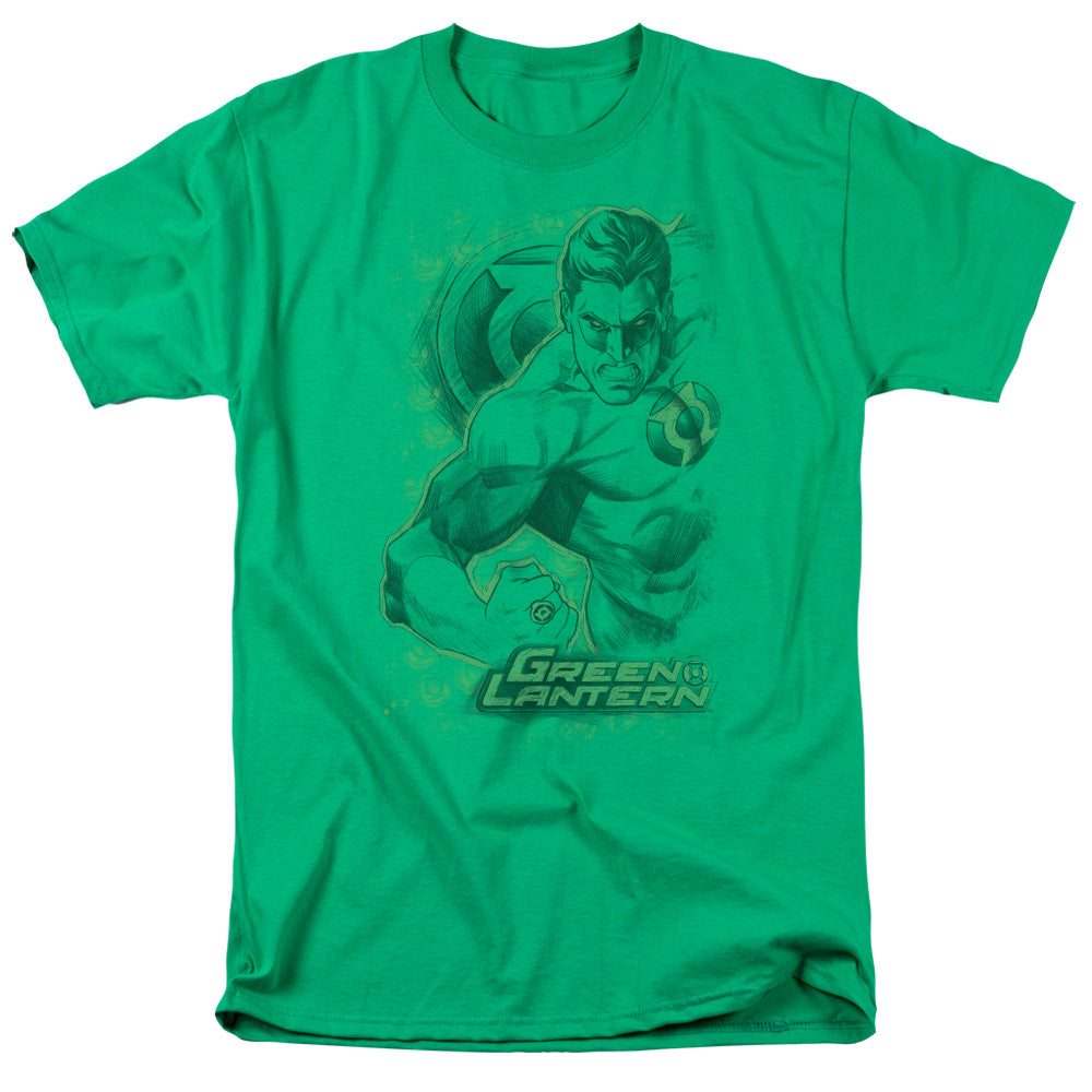 Dc Pencil Energy Mens T Shirt Kelly Green