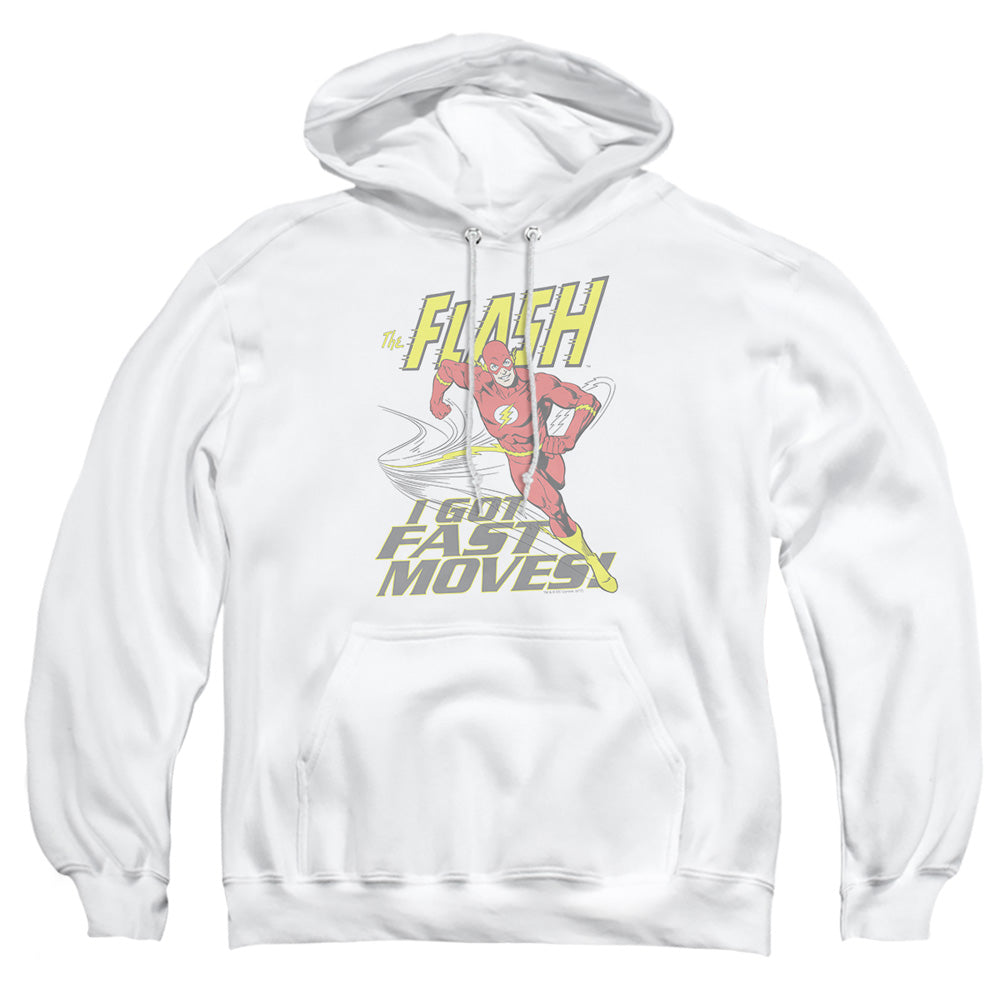 Dc Flash Fast Moves Mens Hoodie White