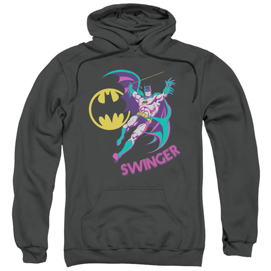 DC Comics Swinger Mens Hoodie Charcoal