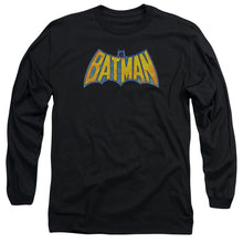 Load image into Gallery viewer, Dco Batman Neon Distress Logo Mens Long Sleeve Shirt Black Officially Licensed

