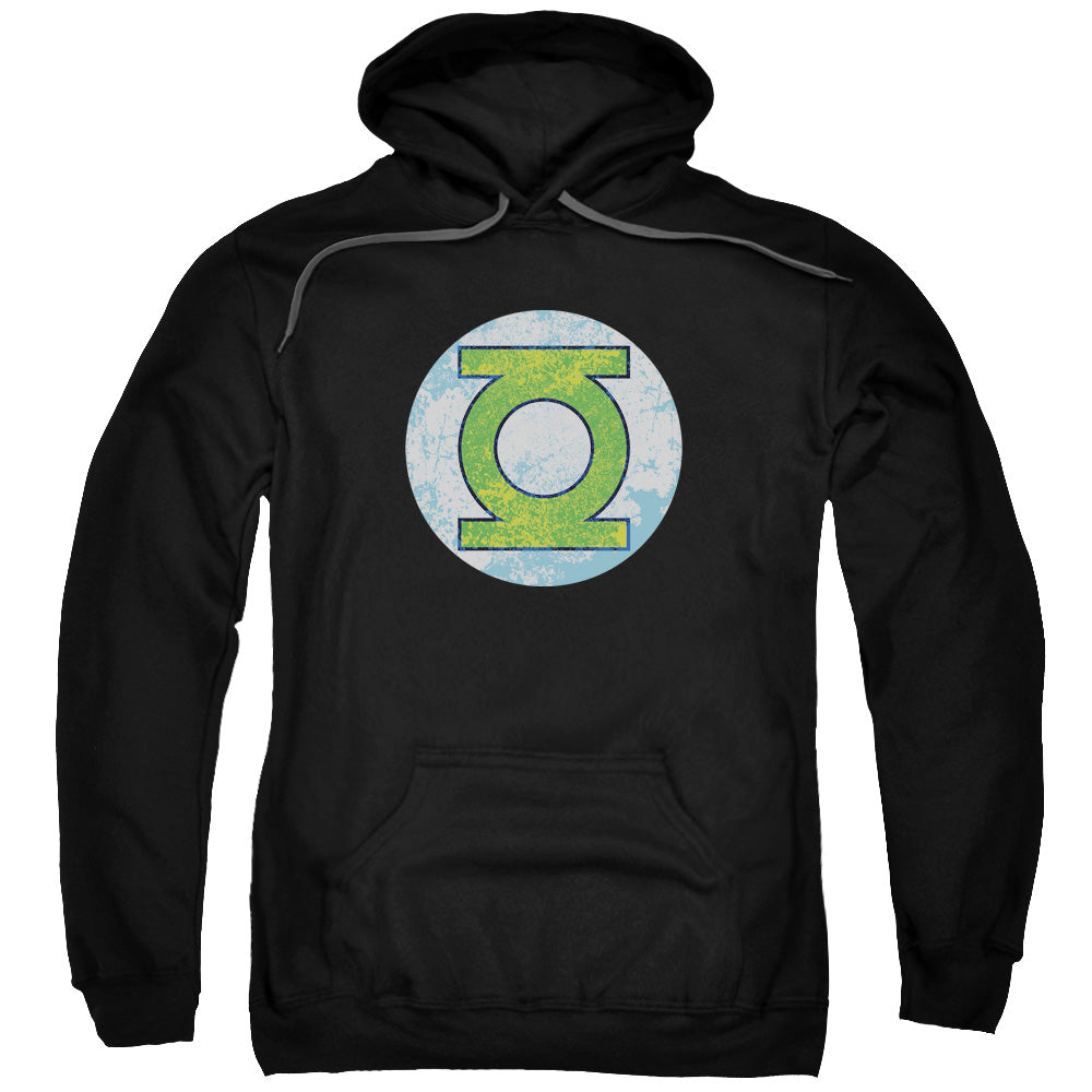 DC Comics Gl Neon Distress Logo Mens Hoodie Black