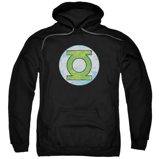 DC Comics Gl Neon Distress Logo Mens Hoodie Black