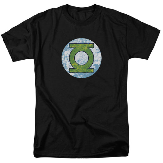 DC Comics Green Lantern Neon Distress Logo Mens T Shirt Black