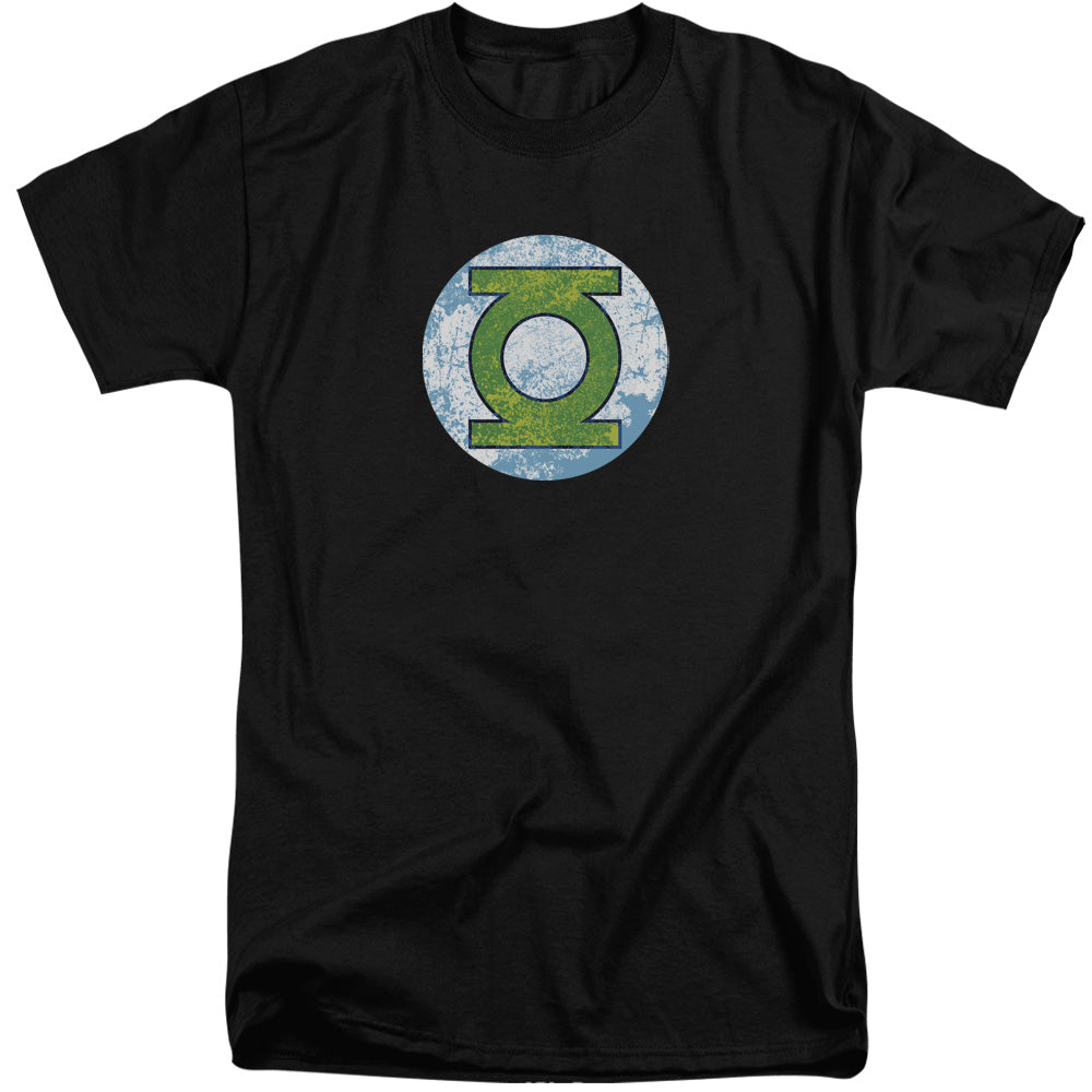 DC Comics Gl Neon Distress Logo Mens Tall T Shirt Adult Tall Black