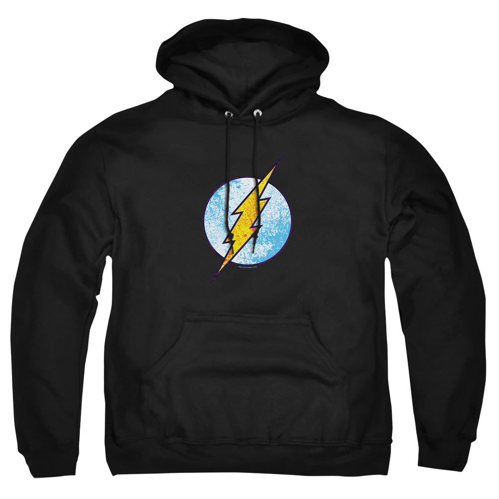 Dc Flash Flash Neon Distress Logo Mens Hoodie Black