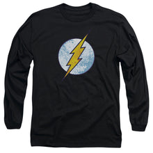 Load image into Gallery viewer, Dc Flash Flash Neon Distress Logo Mens Long Sleeve Shirt Black Officially Licensed
