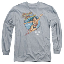 Load image into Gallery viewer, Dco Wonder Woman Vintage Mens Long Sleeve Shirt Athletic Heather Officially Licensed
