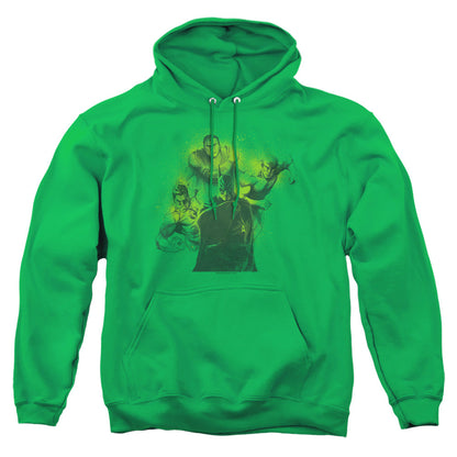 Dco Spray Sketch League Mens Hoodie Kelly Green