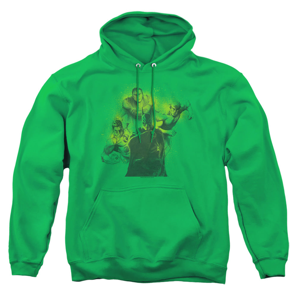 Dco Spray Sketch League Mens Hoodie Kelly Green