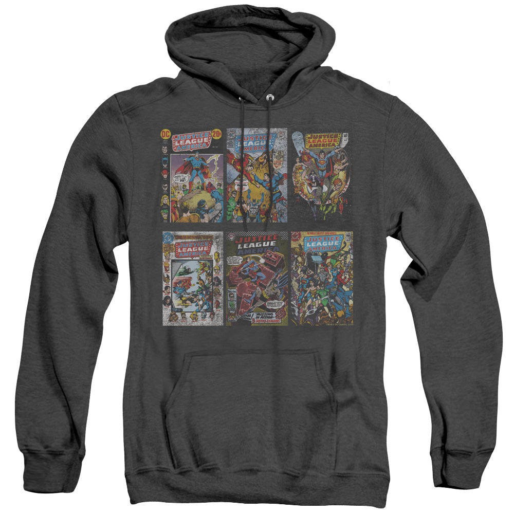 DC Comics DC Comics Covers Heather Mens Hoodie Black