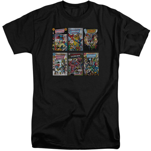 DC Comics DC Comics Covers Mens Tall T Shirt Adult Tall Black