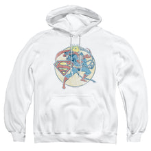 Load image into Gallery viewer, Dco Retro Superman Iron On Mens Hoodie White
