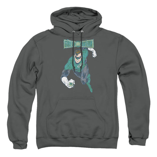 Dco Desaturated Green Lantern Mens Hoodie Charcoal