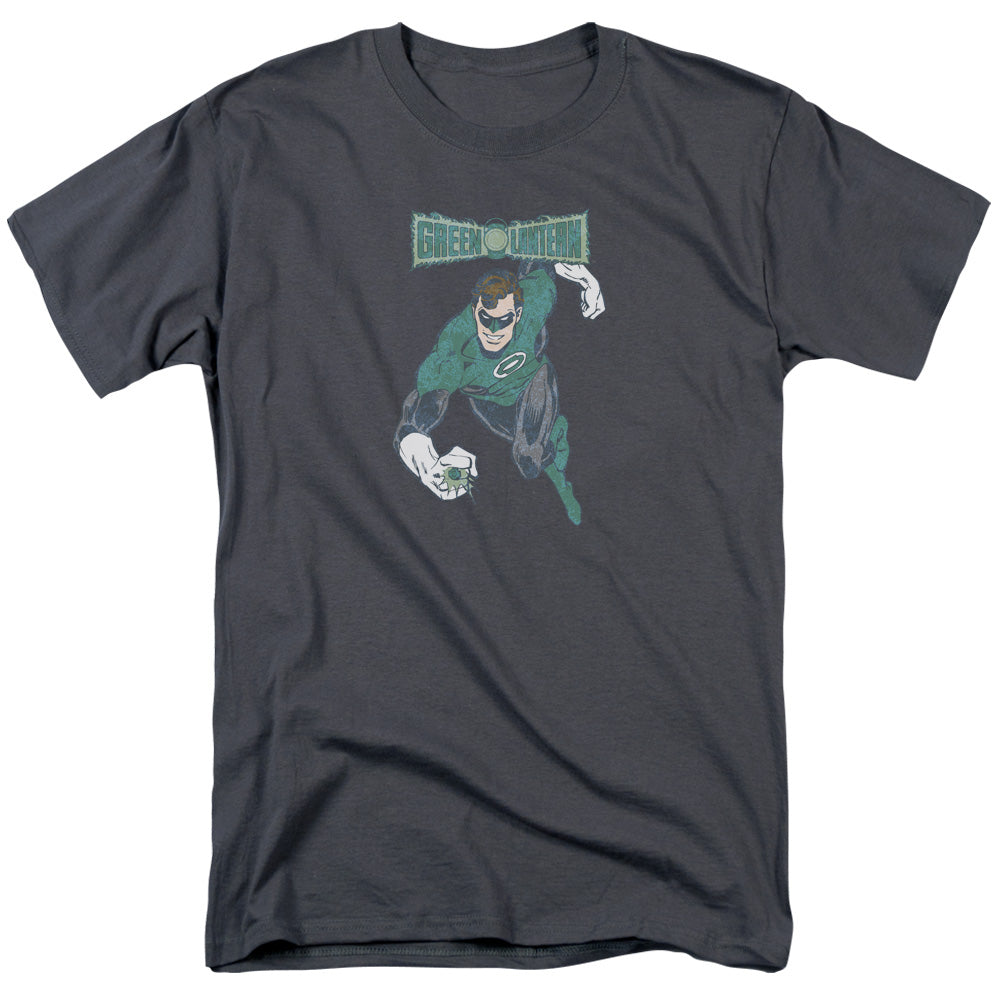 Dco Desaturated Green Lantern Mens T Shirt Charcoal