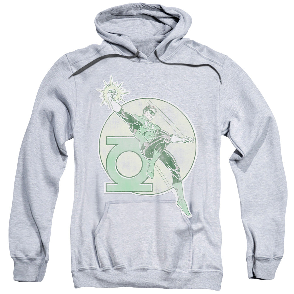 DC Comics Retro Lantern Iron on Mens Hoodie Athletic Heather