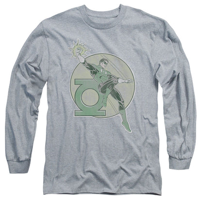Dco Retro Lantern Iron On Mens Long Sleeve Shirt Athletic Heather Officially Licensed