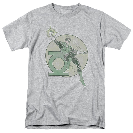 DC Comics Retro Lantern Iron on Mens T Shirt Athletic Heather