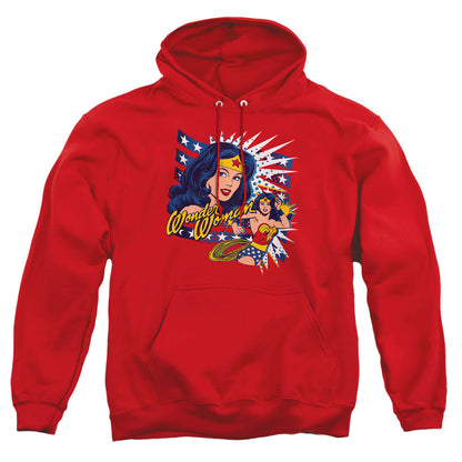 Dco Pop Art Wonder Mens Hoodie Red
