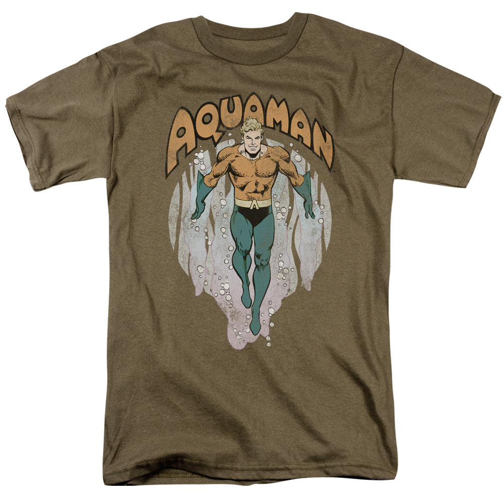 DC Comics From the Depths Mens T Shirt Safari Green