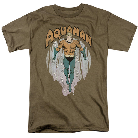DC Comics From the Depths Mens T Shirt Safari Green