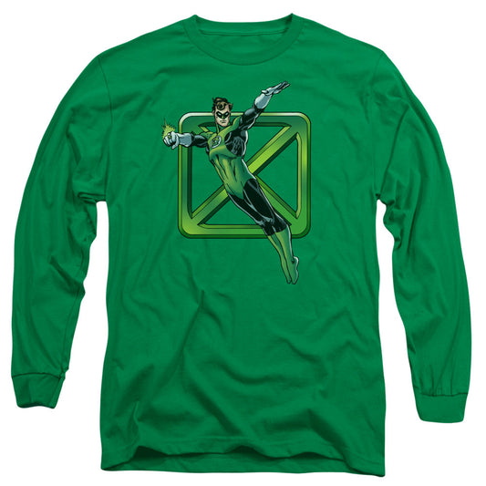 Dco Green Cross Mens Long Sleeve Shirt Kelly Green Officially Licensed