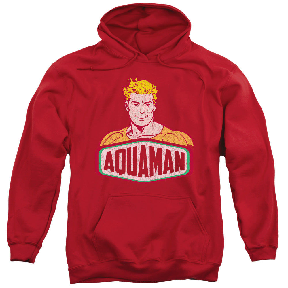 DC Comics Aquaman Sign Mens Hoodie Red