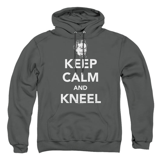 Dc Keep Calm And Kneel Mens Hoodie Charcoal