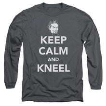 Load image into Gallery viewer, Dc Keep Calm And Kneel Mens Long Sleeve Shirt Charcoal Officially Licensed
