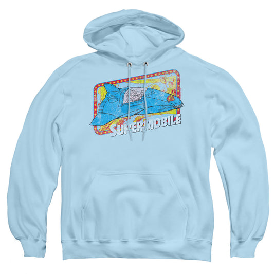 Dc Supermobile Mens Hoodie Light Blue