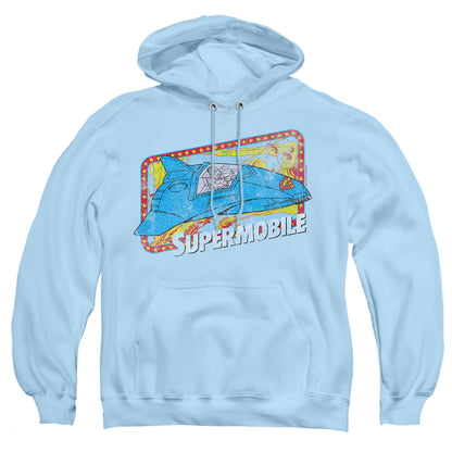 Dc Supermobile Mens Hoodie Light Blue