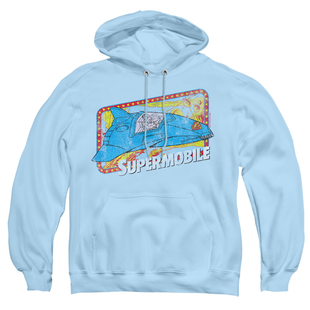 Dc Supermobile Mens Hoodie Light Blue