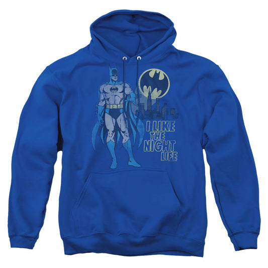 Dc Night Life Mens Hoodie Royal Blue