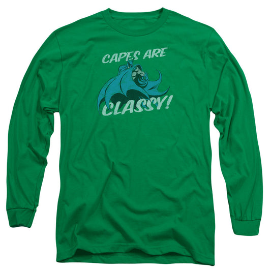 DC Comics Classy Mens Long Sleeve Shirt Kelly Green