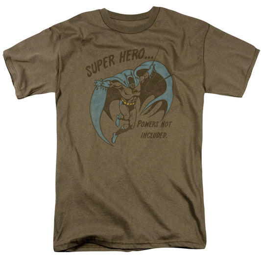 DC Comics No Powers Mens T Shirt Safari Green