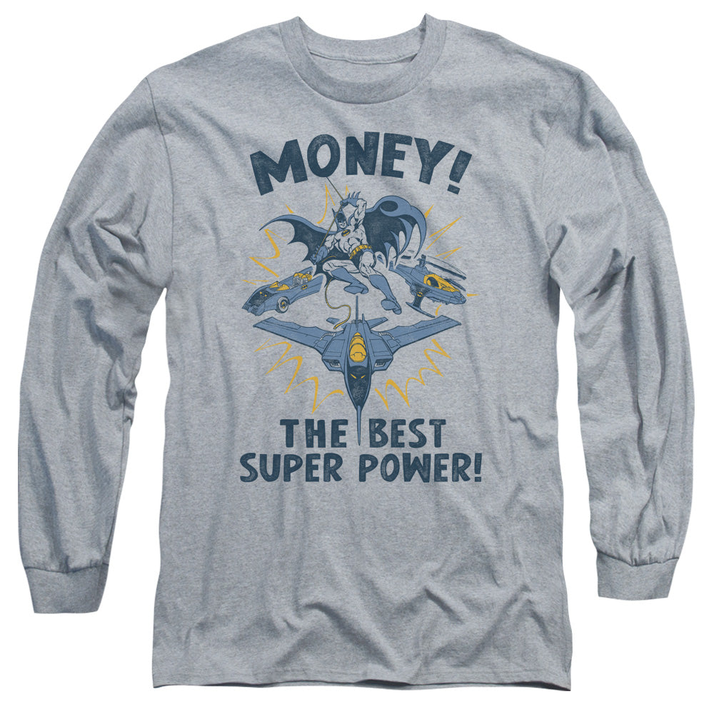 Dc Money Mens Long Sleeve Shirt Athletic Heather Officially Licensed