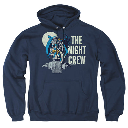 Dc Night Crew Mens Hoodie Navy