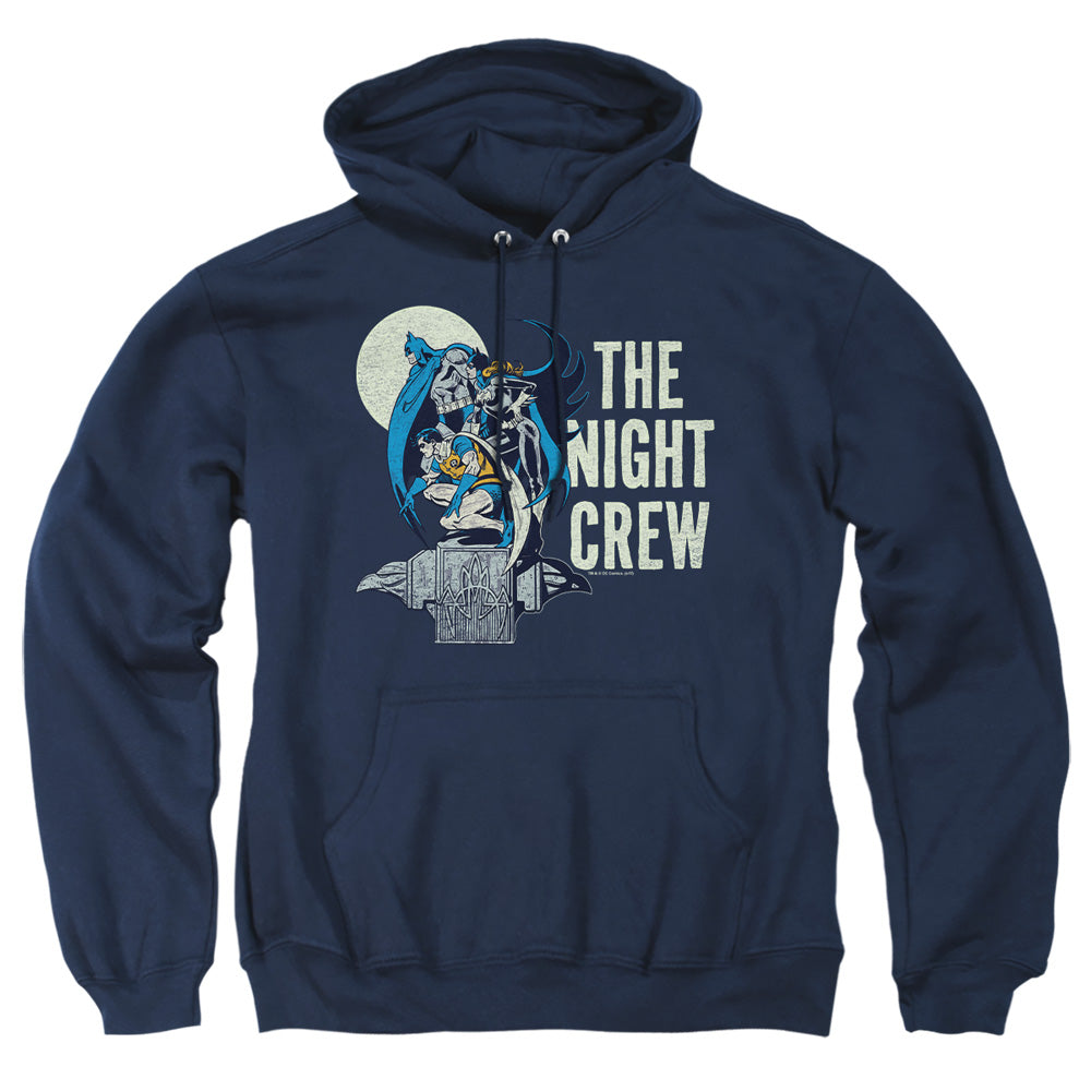 Dc Night Crew Mens Hoodie Navy