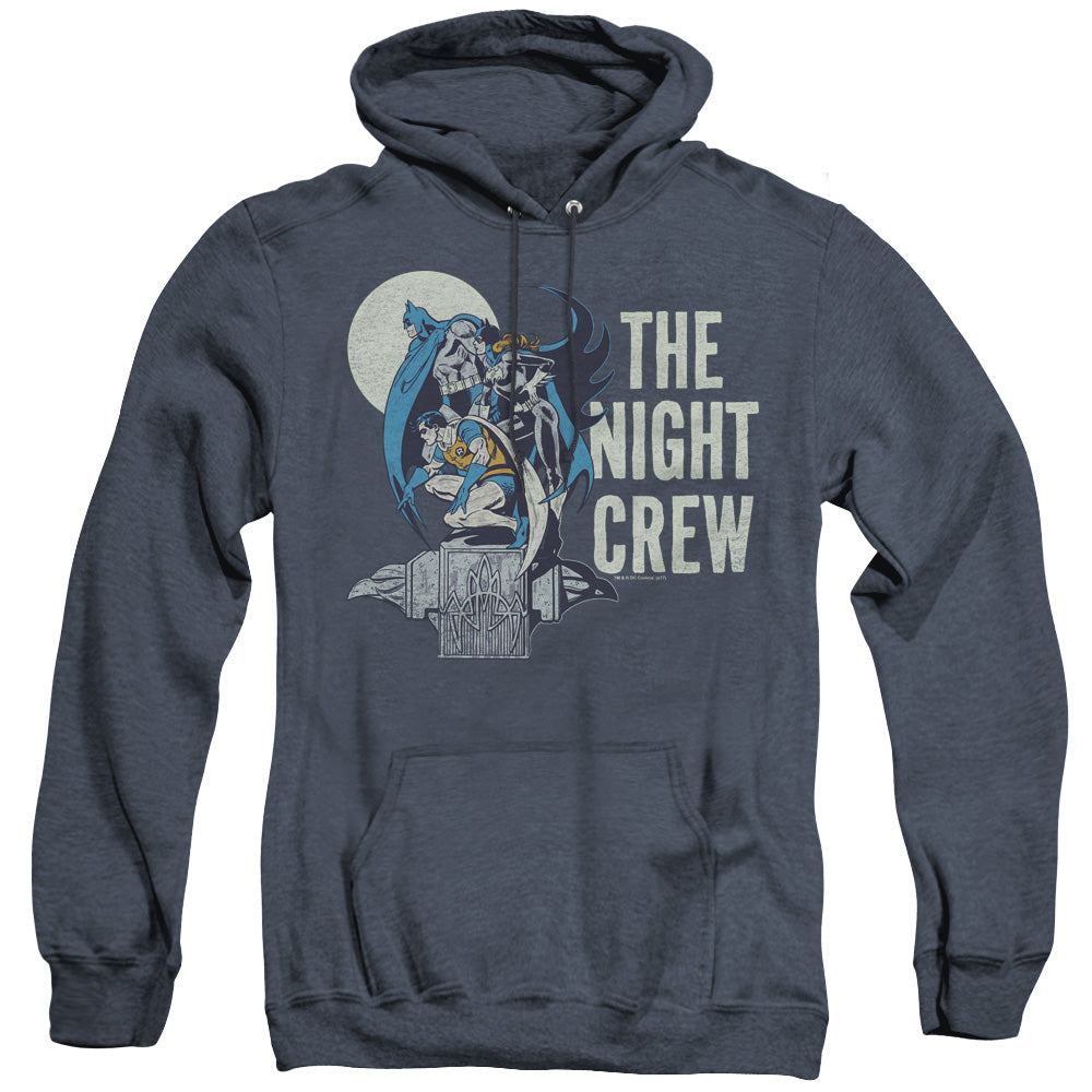 Dc Night Crew Heather Mens Hoodie Navy