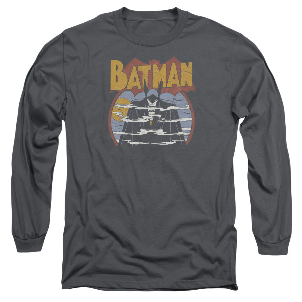 Dc Foggy Mens Long Sleeve Shirt Charcoal Officially Licensed
