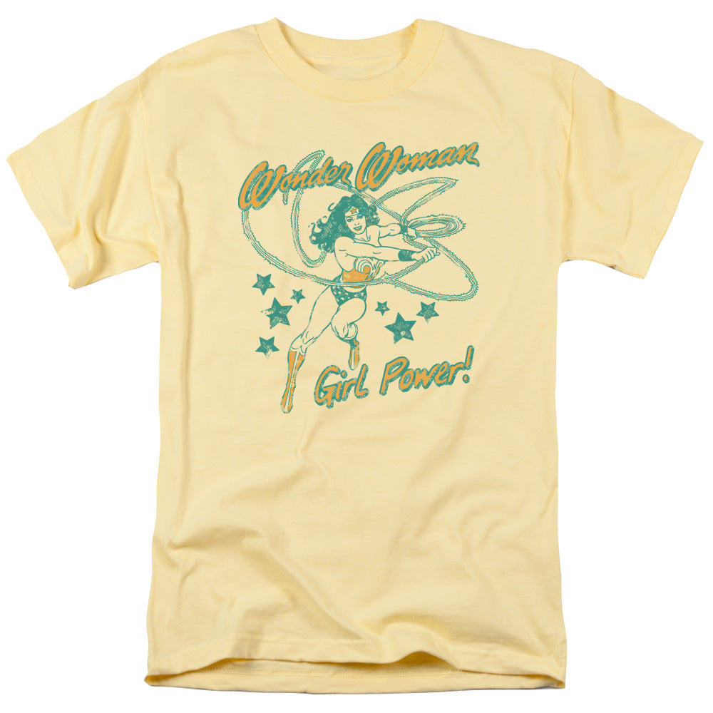 DC Comics Wonder Woman Girl Power Mens T Shirt Yellow